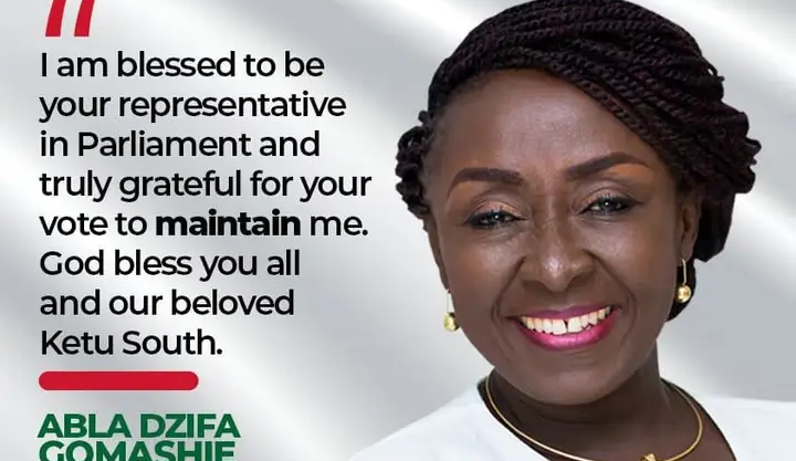 In this article, you will find everything you need to know about Abla Dzifa Gomashie biography, net worth, age, husband, family, parents, origin, political career, real name, and wiki profile.